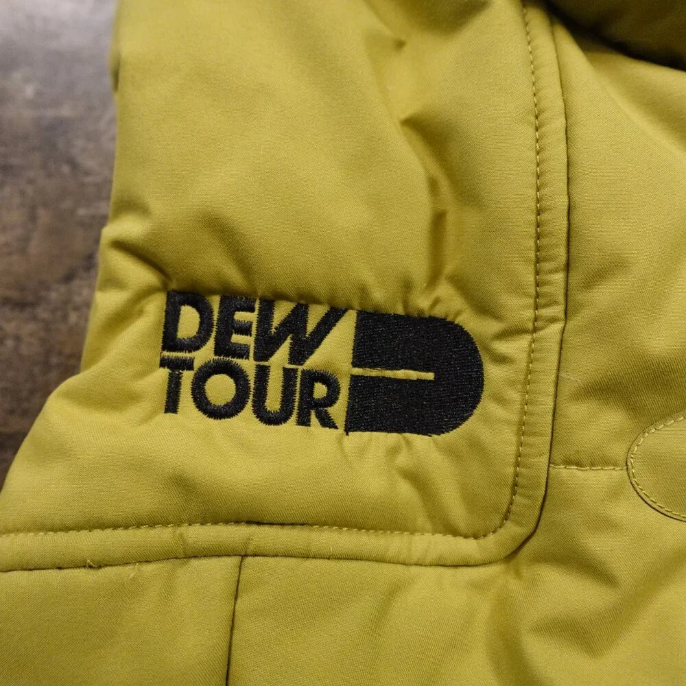 Nike Dew Tour Puffer‎ Vest Women’s Small Yellow Toggle Insulated